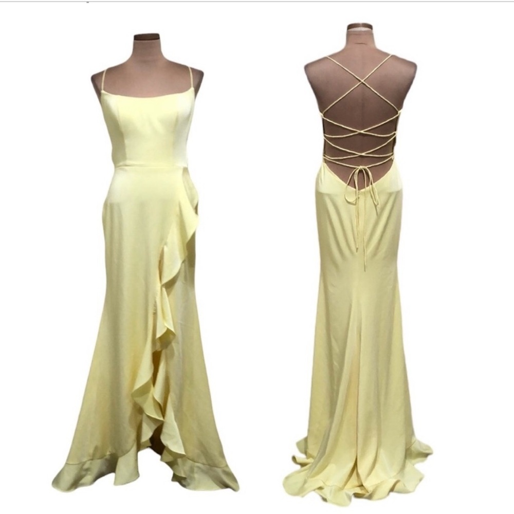 NWT La Femme Maxi Dress/Gown Sz 10
